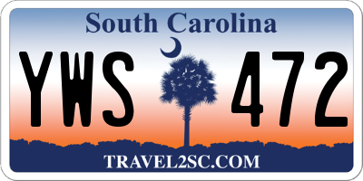 SC license plate YWS472