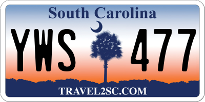 SC license plate YWS477