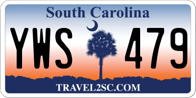 SC license plate YWS479
