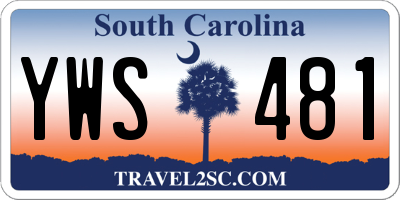 SC license plate YWS481