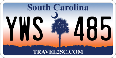 SC license plate YWS485
