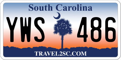 SC license plate YWS486