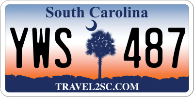 SC license plate YWS487