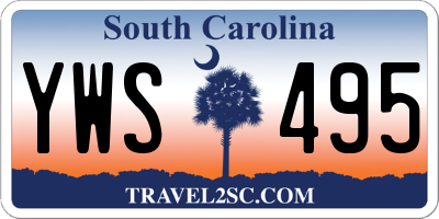 SC license plate YWS495