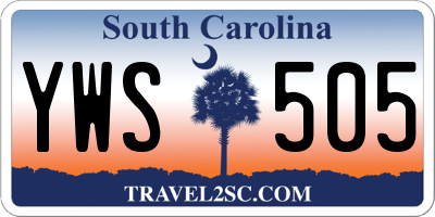 SC license plate YWS505