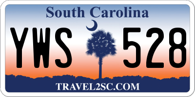 SC license plate YWS528