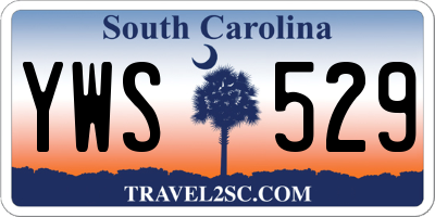 SC license plate YWS529