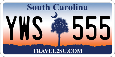 SC license plate YWS555