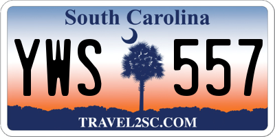 SC license plate YWS557
