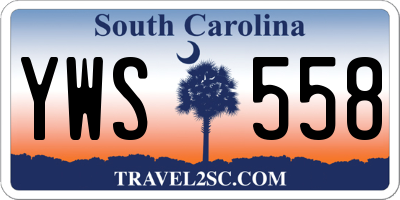 SC license plate YWS558