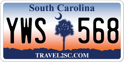 SC license plate YWS568