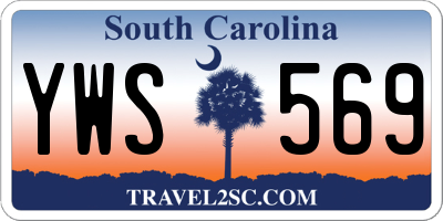 SC license plate YWS569