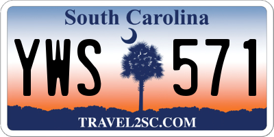 SC license plate YWS571
