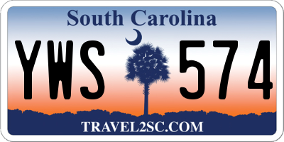 SC license plate YWS574