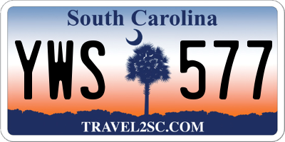 SC license plate YWS577