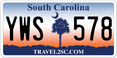 SC license plate YWS578