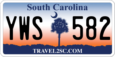 SC license plate YWS582