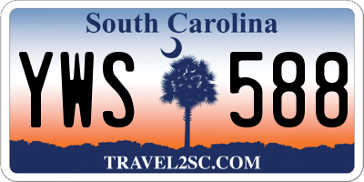 SC license plate YWS588