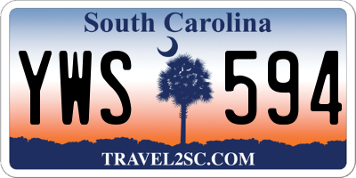 SC license plate YWS594
