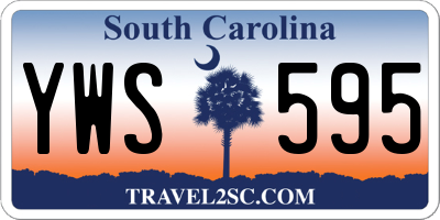 SC license plate YWS595
