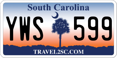 SC license plate YWS599