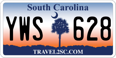 SC license plate YWS628