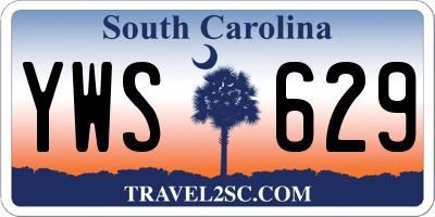 SC license plate YWS629