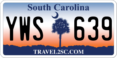SC license plate YWS639