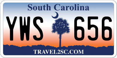 SC license plate YWS656