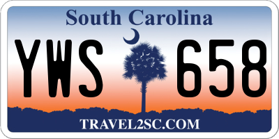 SC license plate YWS658