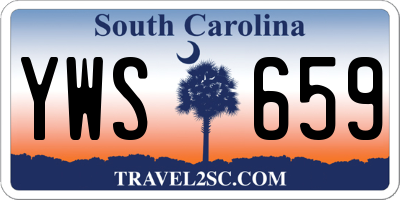 SC license plate YWS659