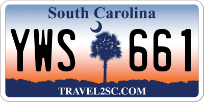 SC license plate YWS661