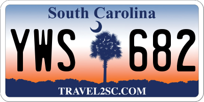 SC license plate YWS682