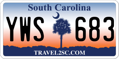 SC license plate YWS683