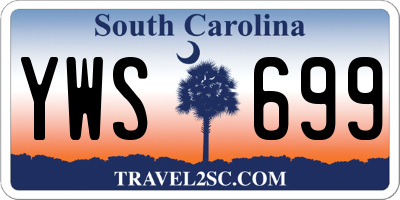 SC license plate YWS699