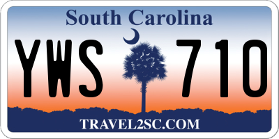 SC license plate YWS710