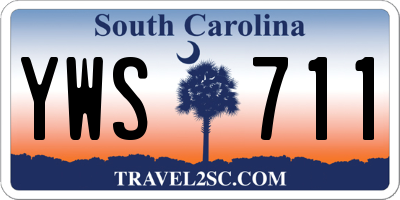 SC license plate YWS711