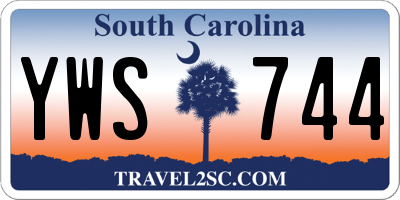 SC license plate YWS744