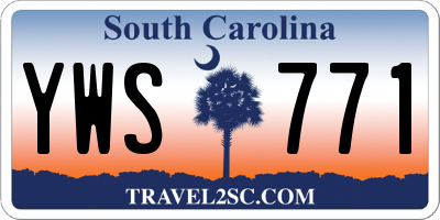 SC license plate YWS771