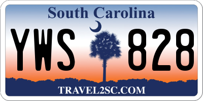 SC license plate YWS828