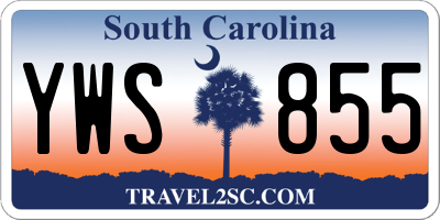 SC license plate YWS855