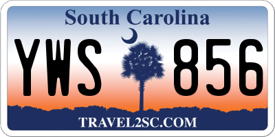 SC license plate YWS856