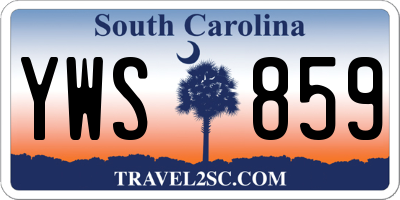 SC license plate YWS859