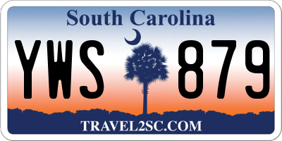 SC license plate YWS879