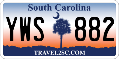 SC license plate YWS882