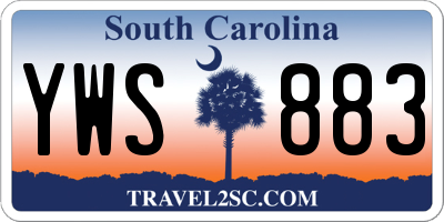 SC license plate YWS883