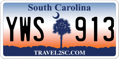 SC license plate YWS913