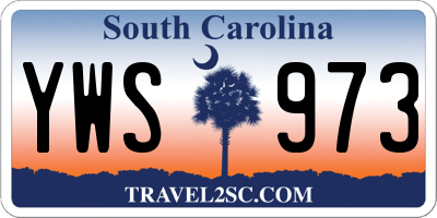 SC license plate YWS973