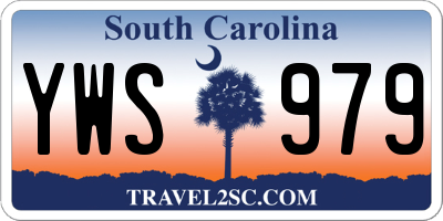 SC license plate YWS979