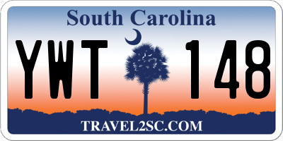 SC license plate YWT148